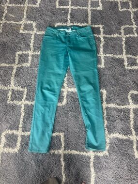 Express Teal Skinny Jeans